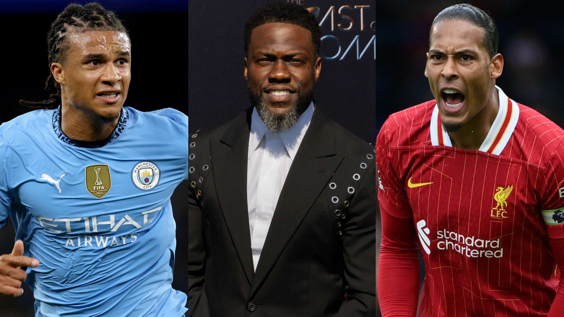Kevin Hart memotong kepala Van Dijk & Ake dalam gambar lucu
