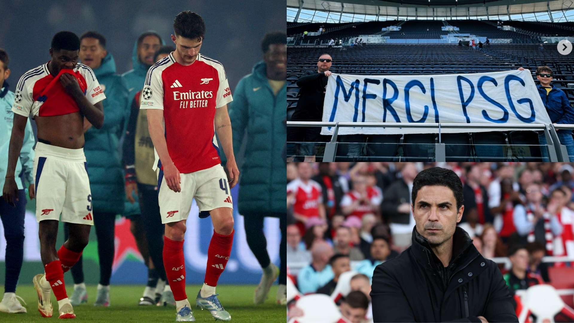 Penggemar Spurs berterima kasih kepada PSG karena mengeluarkan Arsenal dari UCL