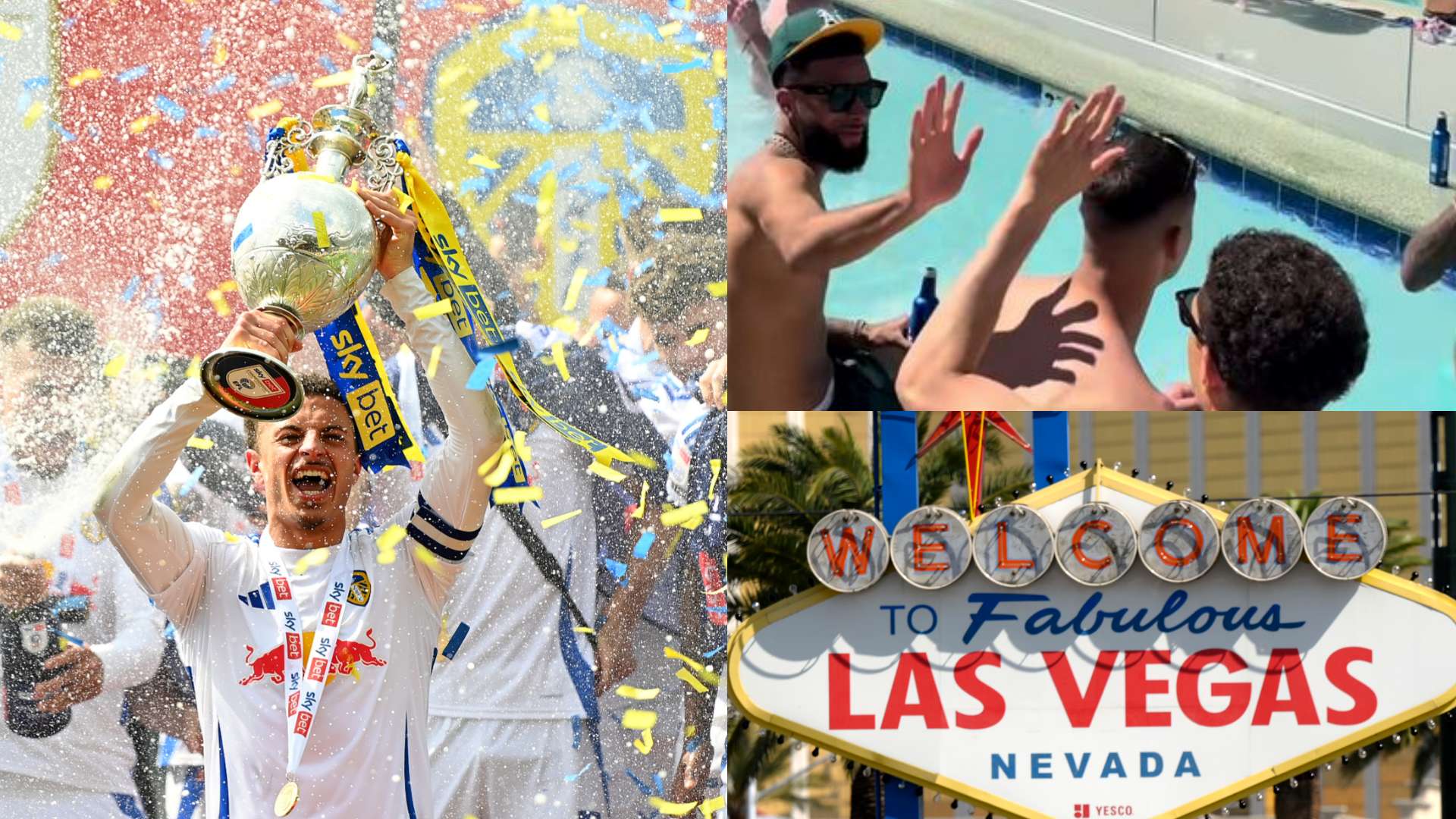 Terinspirasi oleh Wrexham! Leeds merayakan promosi di Las Vegas