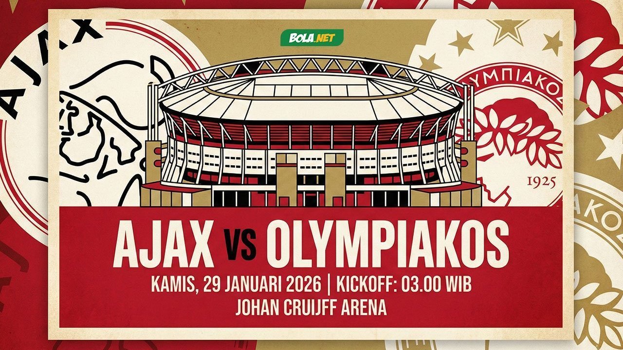 Prediksi Ajax vs Olympiacos 29 Januari 2026

Translation: 
Prediction Ajax vs Olympiacos 29 January 2026  