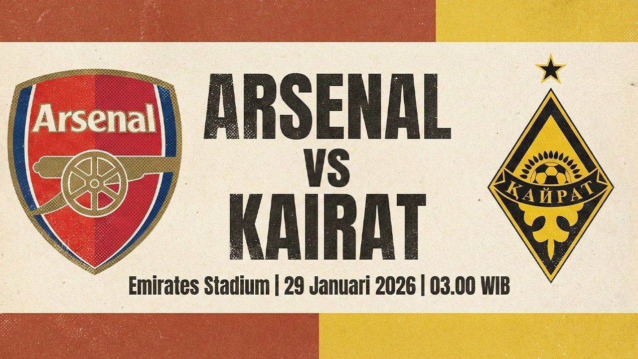 Prediksi Arsenal vs Kairat 29 Januari 2026  