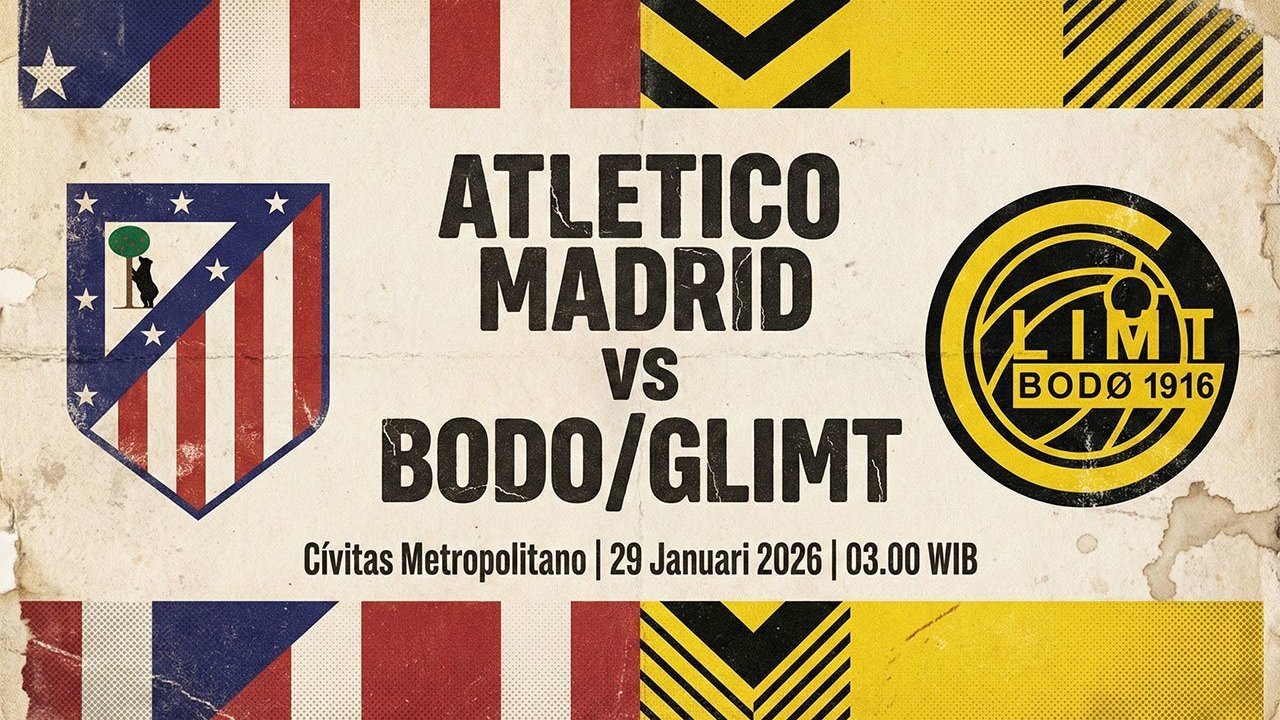 Prediksi Atletico Madrid vs Bodo/Glimt 29 Januari 2026

Translation:

Prediction Atletico Madrid vs Bodo/Glimt 29 January 2026  