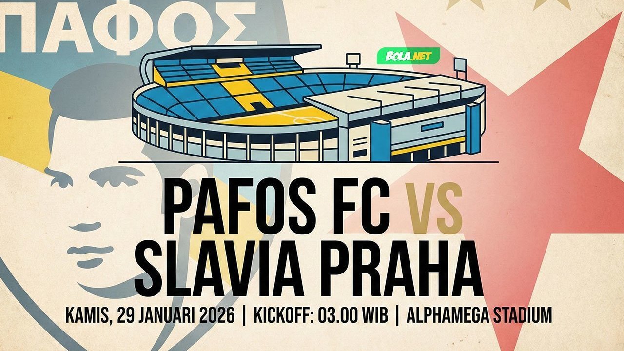 Prediksi Pafos vs Slavia Praha 29 Januari 2026  
