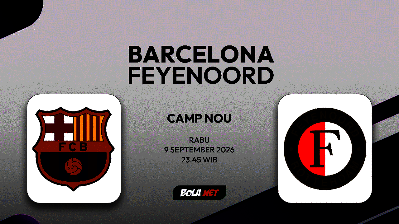 Prediksi Barcelona vs Feyenoord 9 September 2026  